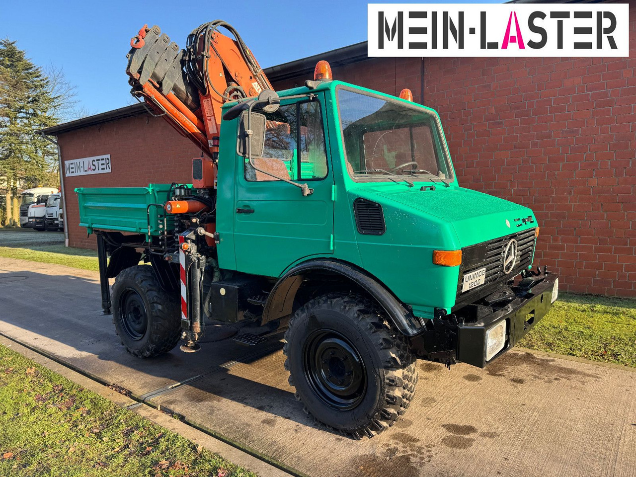 Unimog U 1200 Atlas 75.2 Kran 14 m Funk FB *1. Hand - Camion cu macara, Camion basculantă: Foto 4 Unimog U 1200 Atlas 75.2 Kran 14 m Funk FB *1. Hand - Camion cu macara, Camion basculantă: Foto 4