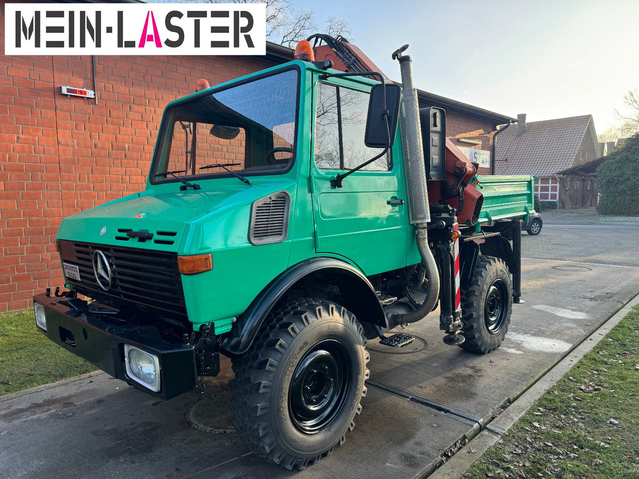 Unimog U 1200 Atlas 75.2 Kran 14 m Funk FB *1. Hand - Camion cu macara: Foto 3 Unimog U 1200 Atlas 75.2 Kran 14 m Funk FB *1. Hand - Camion cu macara: Foto 3