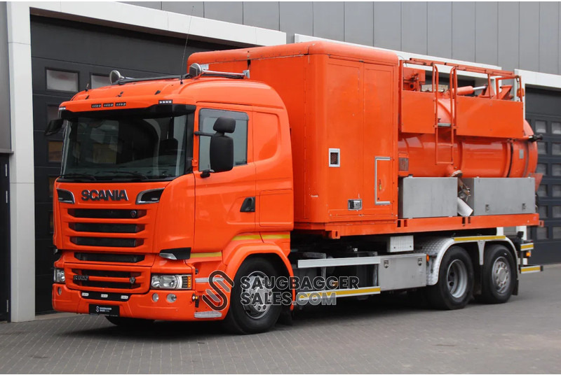 Scania R520 V8 KOKS MegaVac Loader 8000 Evo – Dry material unit - Maşină pentru vidanjări: Foto 1 Scania R520 V8 KOKS MegaVac Loader 8000 Evo – Dry material unit - Maşină pentru vidanjări: Foto 1