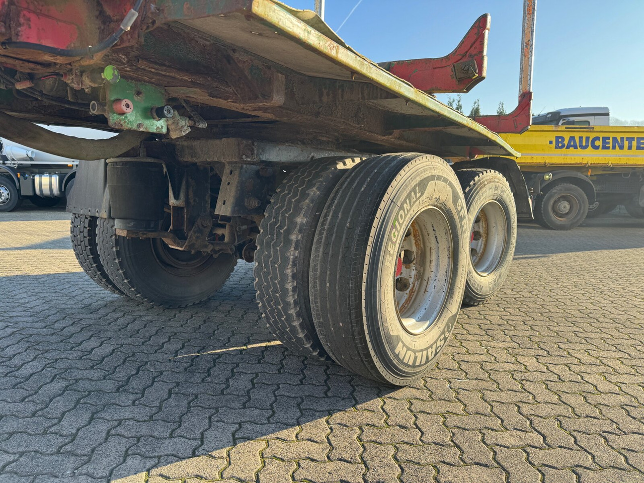 Semiremorcă transport busteni GSV 34 GLOGGER GSV 34, Lenk-/Liftachse, ausziehbar 10,75m-14,35m: Foto 9