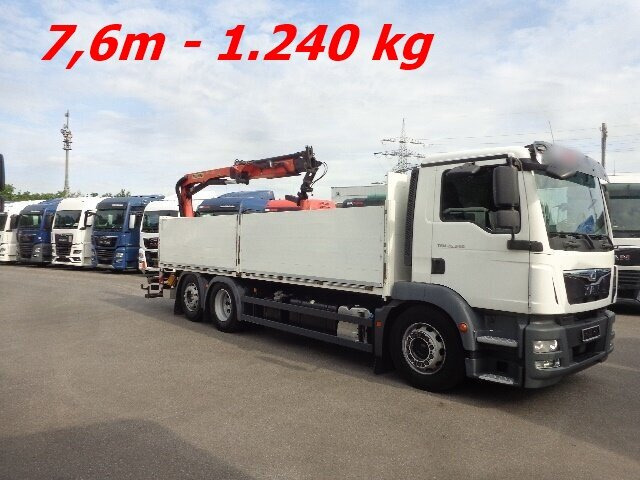 MAN TGM 26.340 6x2-4 LL TGM 26.340 6x2-4 LL,Lenk-Liftachse, Heckkran, Palfinger PK 11.001, faltbar, - Camion cu macara, Camion platformă: Foto 5 MAN TGM 26.340 6x2-4 LL TGM 26.340 6x2-4 LL,Lenk-Liftachse, Heckkran, Palfinger PK 11.001, faltbar, - Camion cu macara, Camion platformă: Foto 5