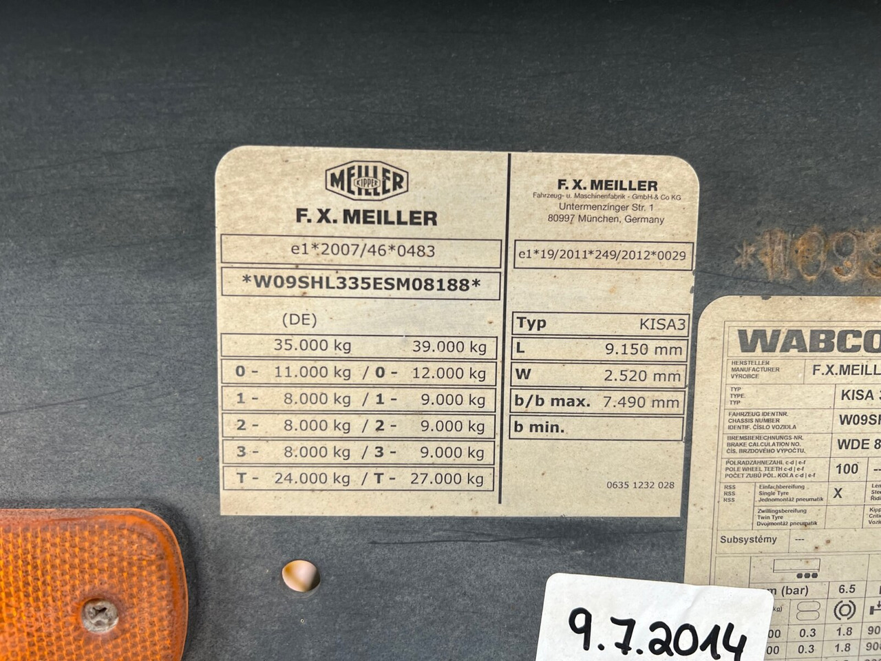 Meiller MHPS 12/27 MHPS 12/27, Stahlmulde ca. 26m³, Liftachse - Semiremorcă basculantă: Foto 2 Meiller MHPS 12/27 MHPS 12/27, Stahlmulde ca. 26m³, Liftachse - Semiremorcă basculantă: Foto 2