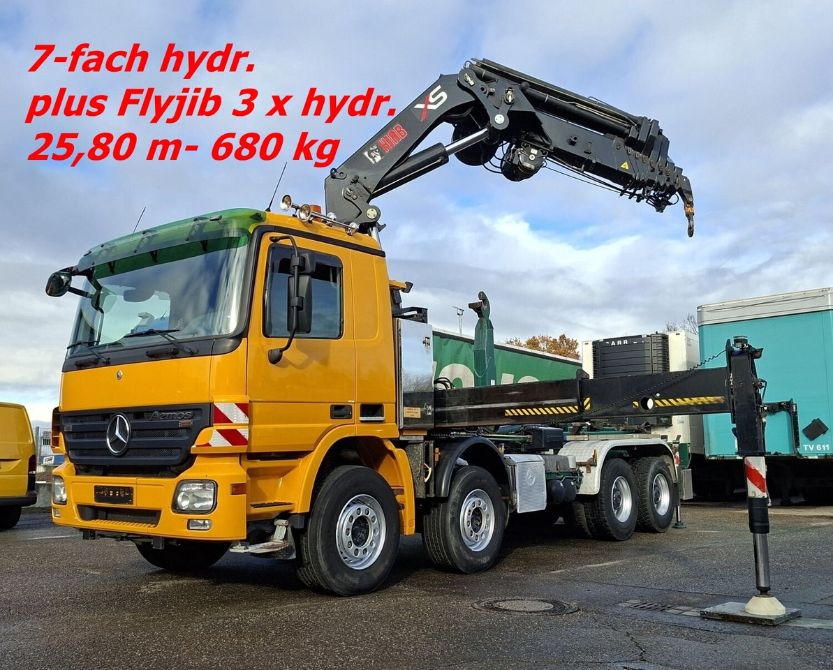 Mercedes-Benz Actros 4146 K 8x4/4 Actros 4146 K 8x4/4, Retarder, Kran Hiab XS 477 E-7 HiPro, Bj. 2010, Flyjib, Seilwinde, Funk - Camion cu cârlig, Camion cu macara: Foto 1 Mercedes-Benz Actros 4146 K 8x4/4 Actros 4146 K 8x4/4, Retarder, Kran Hiab XS 477 E-7 HiPro, Bj. 2010, Flyjib, Seilwinde, Funk - Camion cu cârlig, Camion cu macara: Foto 1