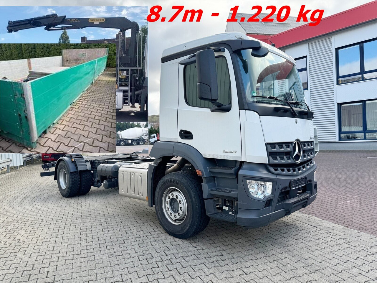 Mercedes-Benz Arocs 1840 L 4x2 Arocs 1840 L 4x2, Kran Palfinger PK12001L, Hochstand - Camion cu macara: Foto 1 Mercedes-Benz Arocs 1840 L 4x2 Arocs 1840 L 4x2, Kran Palfinger PK12001L, Hochstand - Camion cu macara: Foto 1