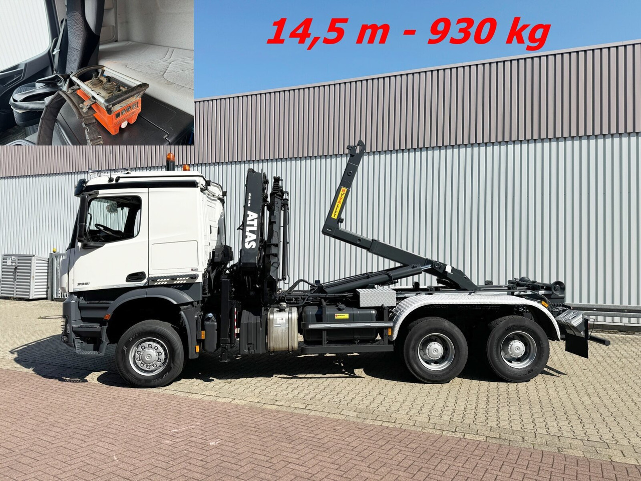 Mercedes-Benz Arocs 3351 AK 6x6 Arocs 3351 AK 6x6, Retarder, Navi, Grounder, Kran Atlas AK 190.2E, Funk - Camion cu cârlig, Camion cu macara: Foto 1 Mercedes-Benz Arocs 3351 AK 6x6 Arocs 3351 AK 6x6, Retarder, Navi, Grounder, Kran Atlas AK 190.2E, Funk - Camion cu cârlig, Camion cu macara: Foto 1