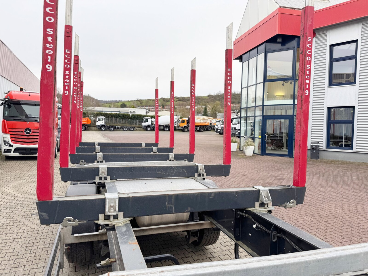 Semiremorcă transport busteni Schwarzmüller 3-Achs Holzauflieger 3-Achs Holzauflieger, Liftachse, MEHRFACH VORHANDEN!: Foto 11