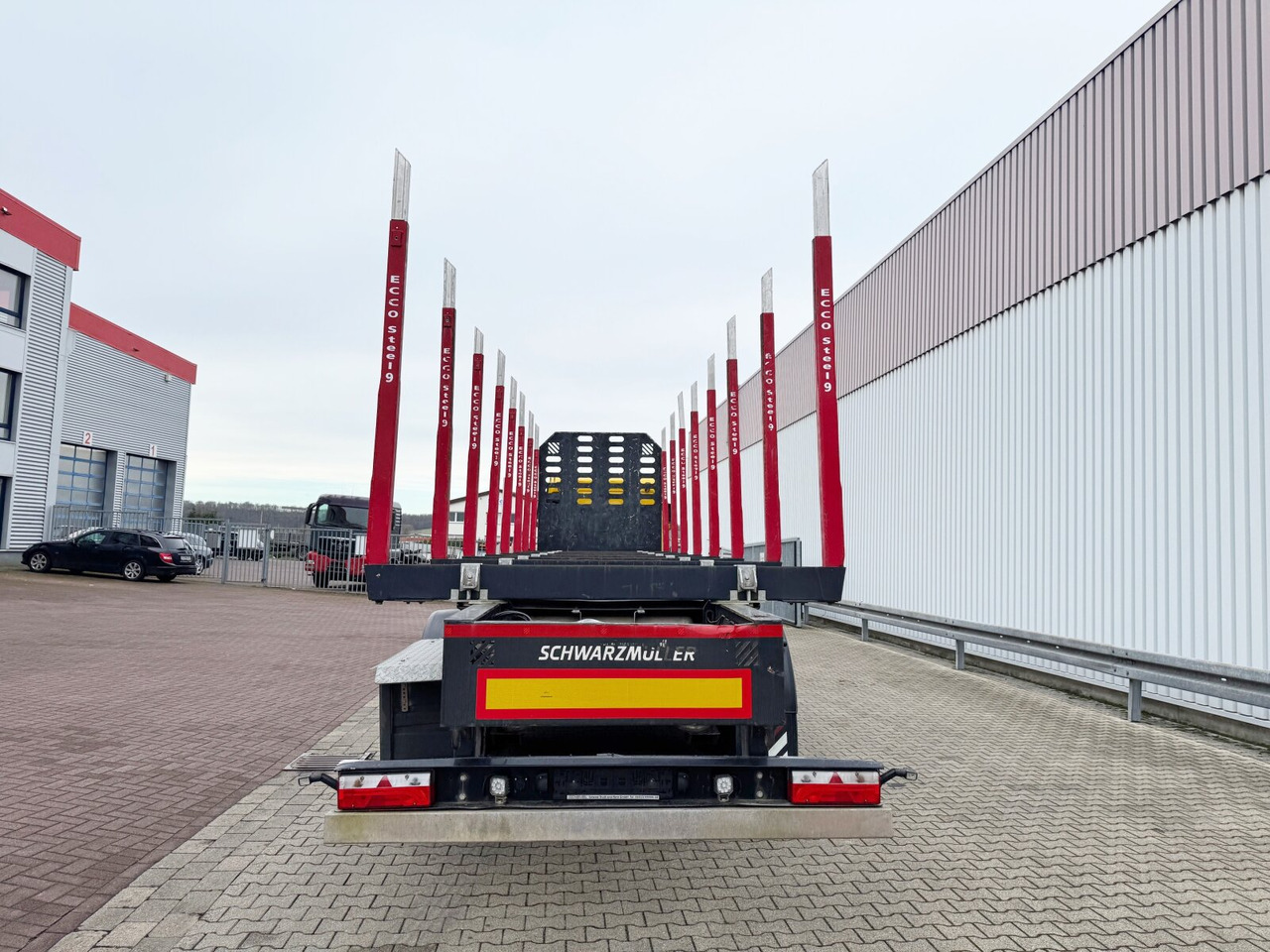 Semiremorcă transport busteni Schwarzmüller 3-Achs Holzauflieger 3-Achs Holzauflieger, Liftachse, MEHRFACH VORHANDEN!: Foto 7