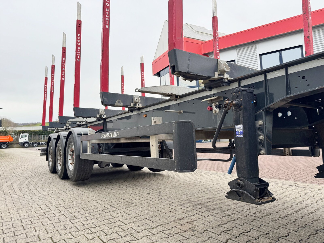 Semiremorcă transport busteni Schwarzmüller 3-Achs Holzauflieger 3-Achs Holzauflieger, Liftachse, MEHRFACH VORHANDEN!: Foto 10