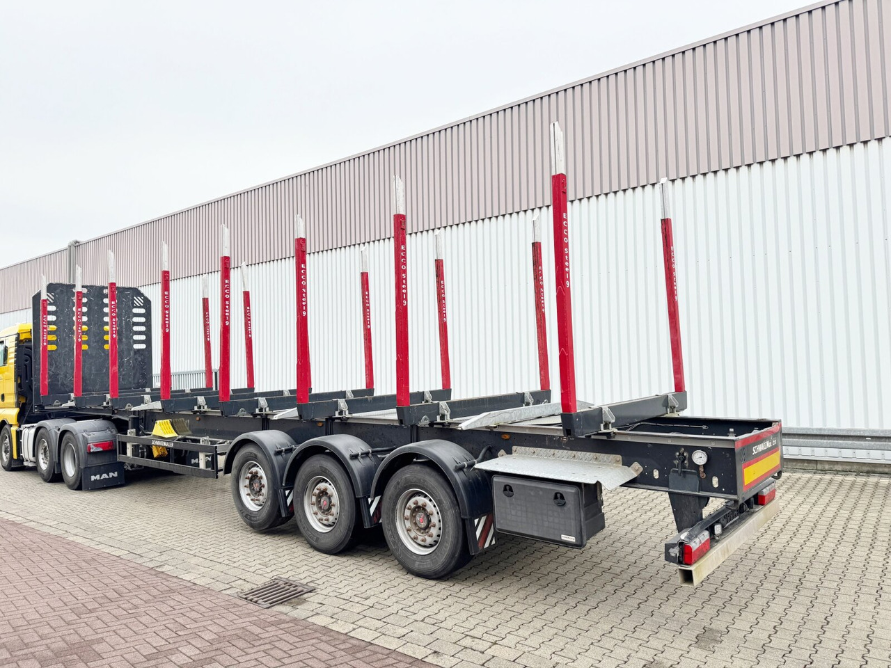 Semiremorcă transport busteni Schwarzmüller 3-Achs Holzauflieger 3-Achs Holzauflieger, Liftachse, MEHRFACH VORHANDEN!: Foto 6