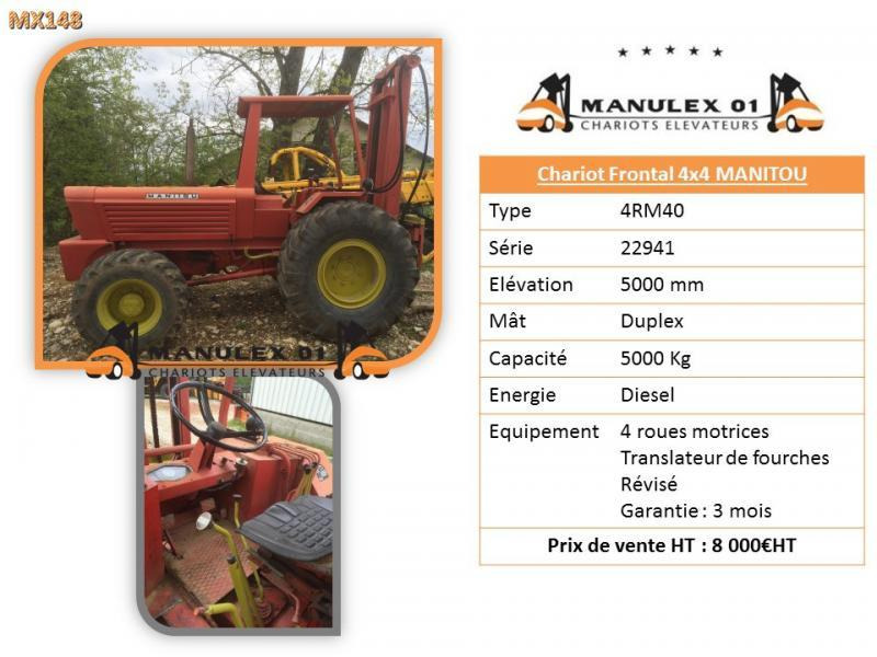 Manitou 4RM40 - Stivuitor de teren dificil: Foto 4 Manitou 4RM40 - Stivuitor de teren dificil: Foto 4