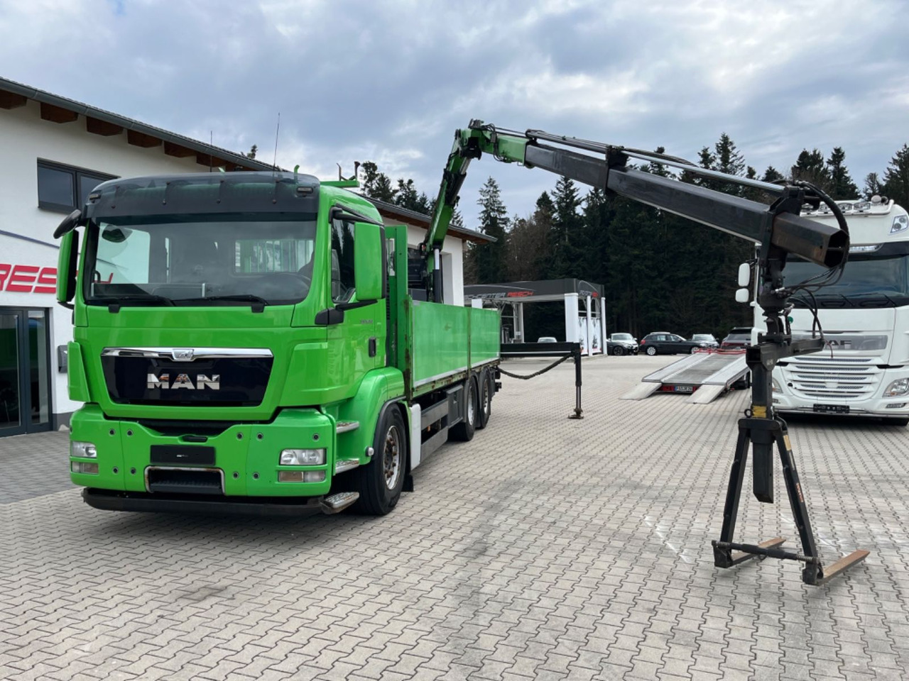 MAN TGS 25.440 Baustoff Pritsche mit Atlas 165.2VE - Camion platformă, Camion cu macara: Foto 5 MAN TGS 25.440 Baustoff Pritsche mit Atlas 165.2VE - Camion platformă, Camion cu macara: Foto 5