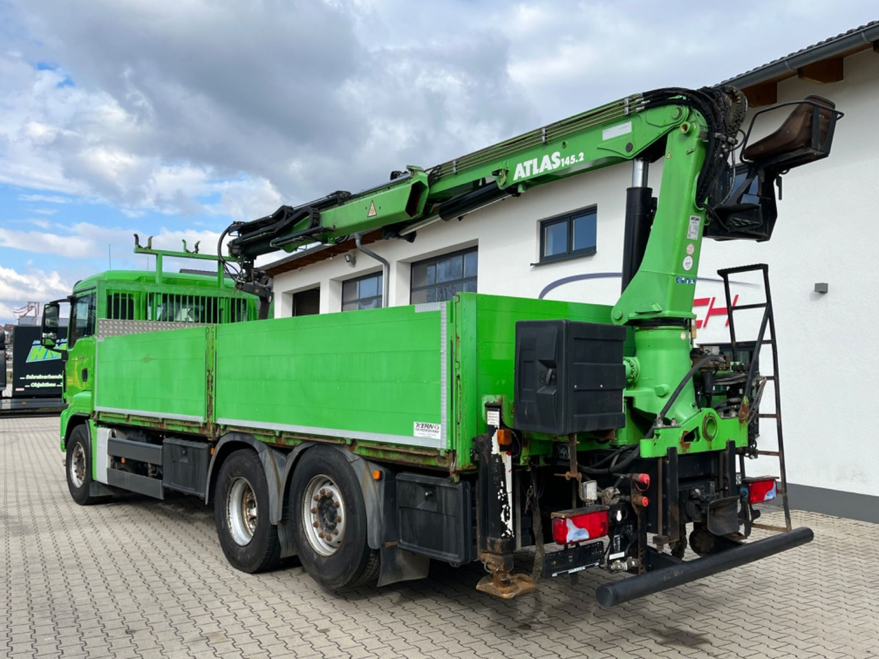 MAN TGS 25.440 Baustoff Pritsche mit Atlas 165.2VE - Camion platformă, Camion cu macara: Foto 4 MAN TGS 25.440 Baustoff Pritsche mit Atlas 165.2VE - Camion platformă, Camion cu macara: Foto 4