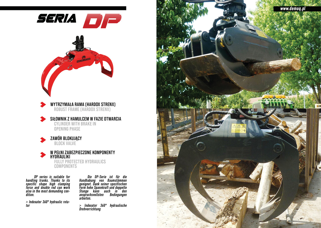 DEMOQ DP032 Log Grab 270 kg - Graifer pentru Utilaje constructii: Foto 3 DEMOQ DP032 Log Grab 270 kg - Graifer pentru Utilaje constructii: Foto 3