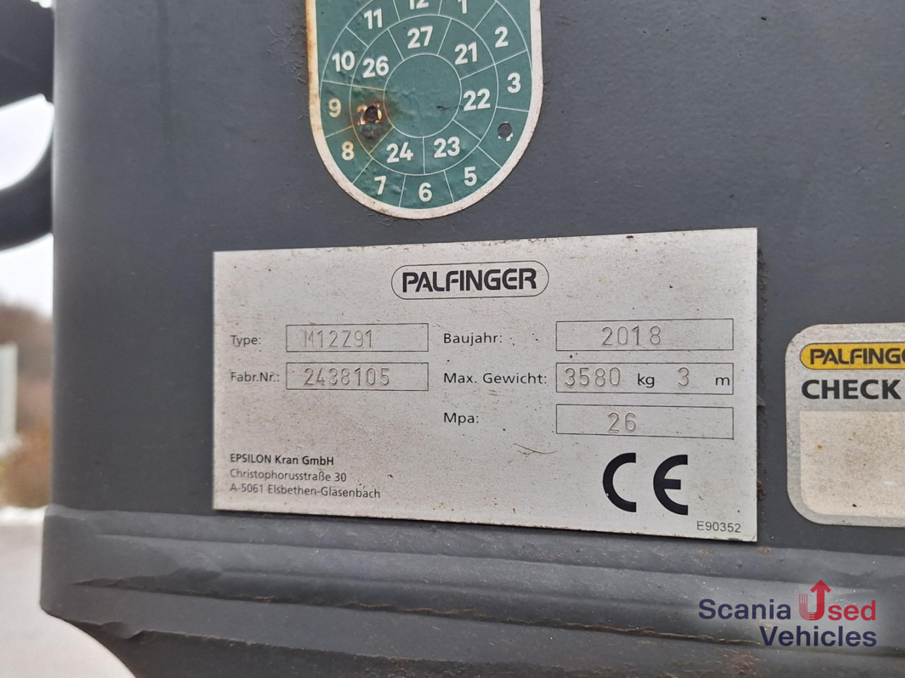 SCANIA R 580 B6x4NB+Epsilon M12 Z - Camion forestier, Camion cu macara: Foto 3 SCANIA R 580 B6x4NB+Epsilon M12 Z - Camion forestier, Camion cu macara: Foto 3