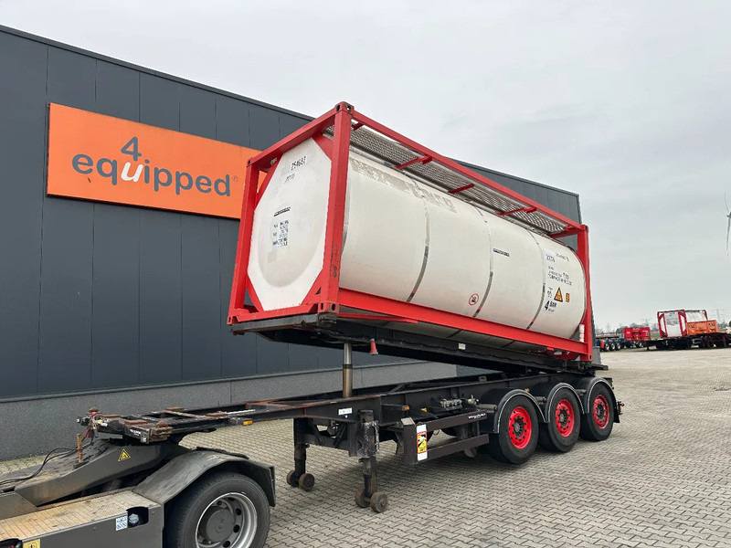 Van Hool 20FT Tipping-chassis, ADR (EX/II, EX/III, FL, AT), SAF + DISC, 2 liftaxles - Semiremorcă transport containere/ Swap body: Foto 1 Van Hool 20FT Tipping-chassis, ADR (EX/II, EX/III, FL, AT), SAF + DISC, 2 liftaxles - Semiremorcă transport containere/ Swap body: Foto 1