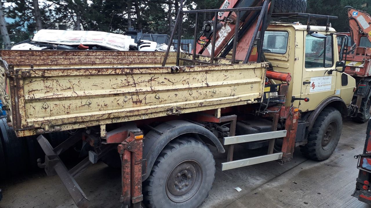 Mercedes Unimog U1250 - Maşina comunala, Camion platformă: Foto 2 Mercedes Unimog U1250 - Maşina comunala, Camion platformă: Foto 2