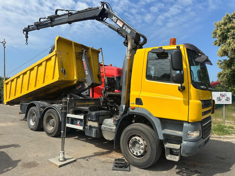DAF CF 85.410 6X4 21T HOOKLIFT + CRANE HIAB 166-3 HIPRO + ROTATOR - 5/6F - RETARDER - TÜV 10/2025 - EURO 5 - BE TRUCK - Camion cu cârlig, Camion cu macara: Foto 1 DAF CF 85.410 6X4 21T HOOKLIFT + CRANE HIAB 166-3 HIPRO + ROTATOR - 5/6F - RETARDER - TÜV 10/2025 - EURO 5 - BE TRUCK - Camion cu cârlig, Camion cu macara: Foto 1