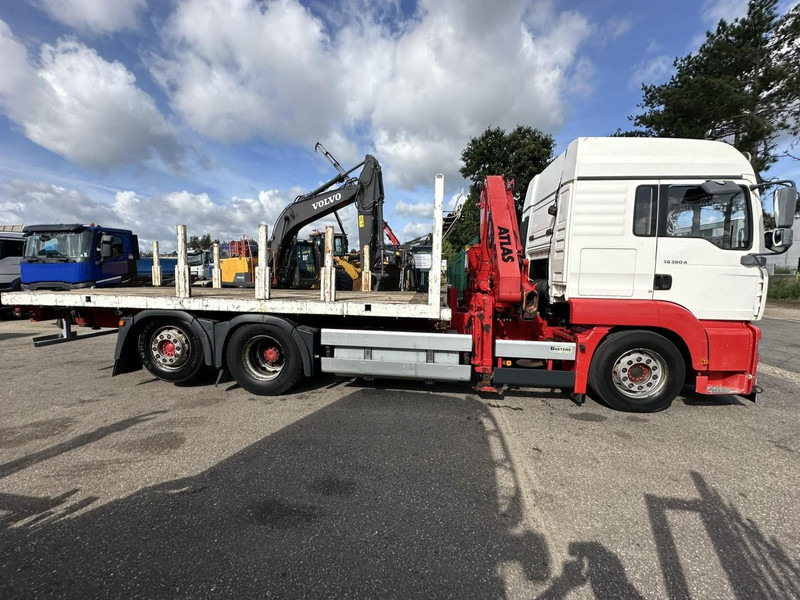 MAN TG 360 A 6x2 + CRANE ATLAS 100.1 A3 - PLATFORM 5m80 - E3 - LIFT-AXLE - FULL AIR SUSPENSION - ZF AS TRONIC - BE TRUCK - Camion cu macara: Foto 3 MAN TG 360 A 6x2 + CRANE ATLAS 100.1 A3 - PLATFORM 5m80 - E3 - LIFT-AXLE - FULL AIR SUSPENSION - ZF AS TRONIC - BE TRUCK - Camion cu macara: Foto 3
