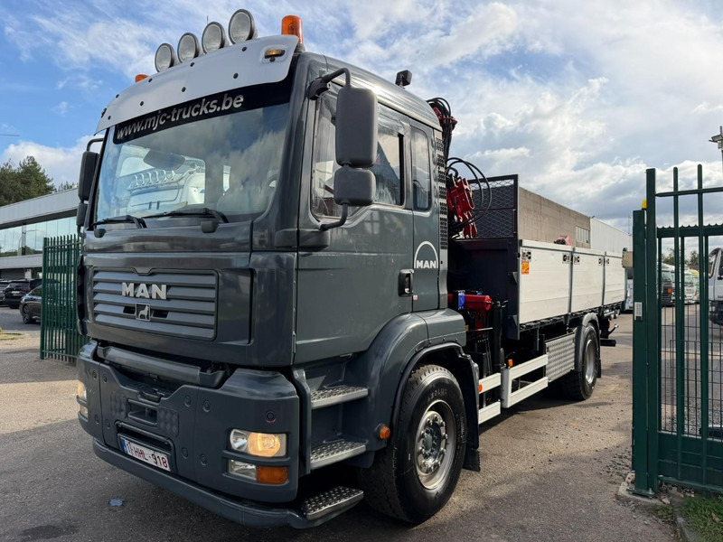 MAN TGA 18.350 4x2 TIPPER + CRANE HMF 1110 K2 + ROTATOR - STEEL SPRING / BLATT / BALLESTAS / LAMES - BE TRUCK - Camion basculantă, Camion cu macara: Foto 4 MAN TGA 18.350 4x2 TIPPER + CRANE HMF 1110 K2 + ROTATOR - STEEL SPRING / BLATT / BALLESTAS / LAMES - BE TRUCK - Camion basculantă, Camion cu macara: Foto 4