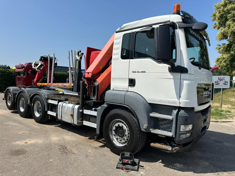 MAN TGS 35.400 8x4 TRIDEM HOOKLIFT T22 + CRANE PALFINGER PK 18001 EH + RADIO - EURO 5 - LIFT/STEERING AXLE - BE TRUCK - Camion cu cârlig, Camion cu macara: Foto 3 MAN TGS 35.400 8x4 TRIDEM HOOKLIFT T22 + CRANE PALFINGER PK 18001 EH + RADIO - EURO 5 - LIFT/STEERING AXLE - BE TRUCK - Camion cu cârlig, Camion cu macara: Foto 3