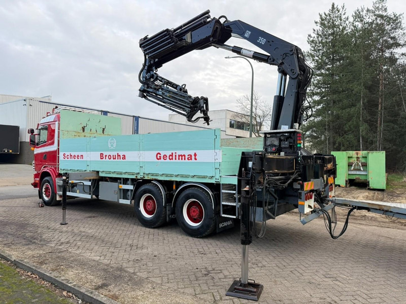 Camion platformă, Camion cu macara Scania 164L-480 V8 6x4 BAUSTOFF + KRAN HIAB 350-4 + JIB 90-4 - *TOP ZUSTAND* - ROTATOR - RADIO - RETARDER - BLATT / AP ACHSEN - BELGISCHE LKW: Foto 7 Camion platformă, Camion cu macara Scania 164L-480 V8 6x4 BAUSTOFF + KRAN HIAB 350-4 + JIB 90-4 - *TOP ZUSTAND* - ROTATOR - RADIO - RETARDER - BLATT / AP ACHSEN - BELGISCHE LKW: Foto 7