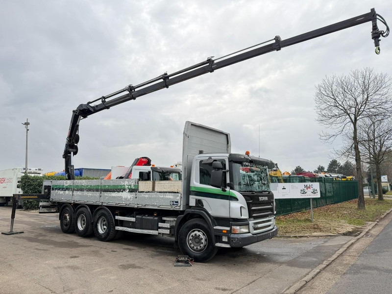 Scania P380 8x4 TRIDEM + CRANE HIAB 166 ES-5 HIPRO - ROTATOR + RADIO - 7m60 PLATFORM - MANUAL - LIFT + STEERING AXLE - Camion cu macara: Foto 1 Scania P380 8x4 TRIDEM + CRANE HIAB 166 ES-5 HIPRO - ROTATOR + RADIO - 7m60 PLATFORM - MANUAL - LIFT + STEERING AXLE - Camion cu macara: Foto 1