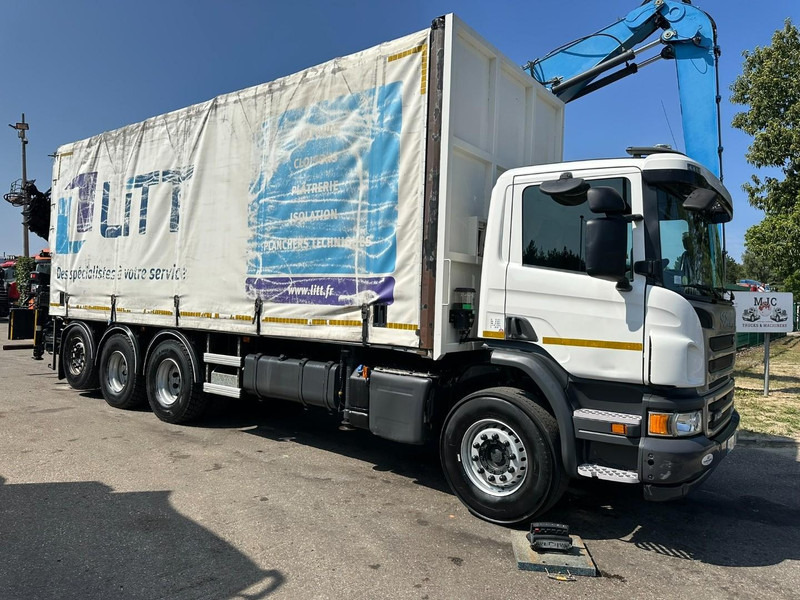 Scania P410 8x4 TRIDEM PRITSCHE PLANE + KRAN HIAB 244 EP-4 HIDUO - RETARDER - LIFT + STEERING AXLE - *327.000km* - RADIO - Camion cu prelată, Camion cu macara: Foto 3 Scania P410 8x4 TRIDEM PRITSCHE PLANE + KRAN HIAB 244 EP-4 HIDUO - RETARDER - LIFT + STEERING AXLE - *327.000km* - RADIO - Camion cu prelată, Camion cu macara: Foto 3