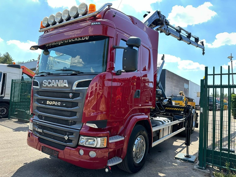 Scania R580 6X2 V8 HOOKLIFT + CRANE HIAB 211 E-4 HIPRO - ROTATOR - RETARDER - ALCOA ALU - RADIO - NL TRUCK - Camion cu cârlig, Camion cu macara: Foto 3 Scania R580 6X2 V8 HOOKLIFT + CRANE HIAB 211 E-4 HIPRO - ROTATOR - RETARDER - ALCOA ALU - RADIO - NL TRUCK - Camion cu cârlig, Camion cu macara: Foto 3