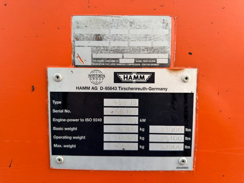 Hamm GRW15 - Compactor cu pneuri: Foto 4 Hamm GRW15 - Compactor cu pneuri: Foto 4