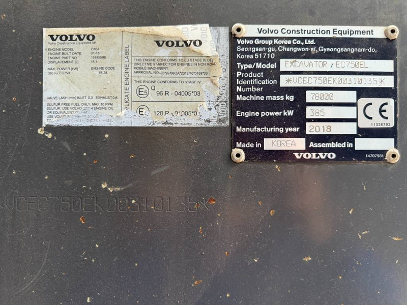 Volvo EC750E L - Excavator pe şenile: Foto 5 Volvo EC750E L - Excavator pe şenile: Foto 5