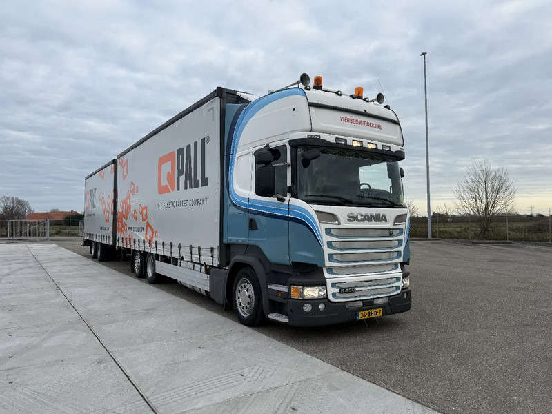 Scania R450 R450 6X2 Topline / mit 2007 Anhanger / SCR-only / Retarder / APK-TUV 4-2026 - Camion cu prelată: Foto 1 Scania R450 R450 6X2 Topline / mit 2007 Anhanger / SCR-only / Retarder / APK-TUV 4-2026 - Camion cu prelată: Foto 1