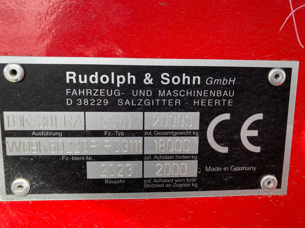 Rudolph TDK 301 RA - Remorcă autobasculantă agricolă: Foto 4 Rudolph TDK 301 RA - Remorcă autobasculantă agricolă: Foto 4