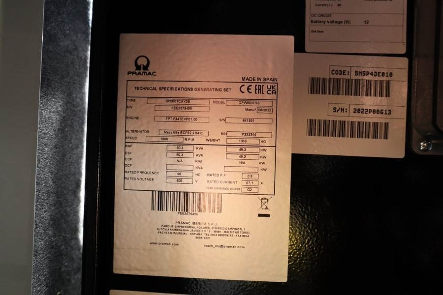 Pramac GPW60I/FS5 Valid inspection, *Guarantee! Diesel, 6 - Generator electric: Foto 2 Pramac GPW60I/FS5 Valid inspection, *Guarantee! Diesel, 6 - Generator electric: Foto 2