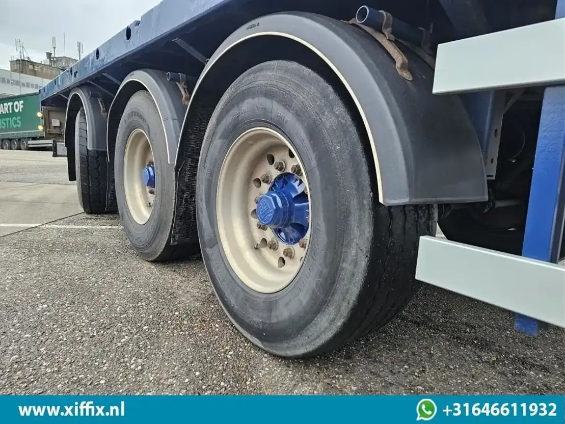 Semiremorcă platformă Doll 3-ass. Vlakke uitschuifbare oplegger / Naloop gestuurd / 14090: Foto 7