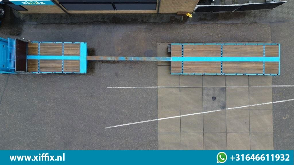 ES-GE 3-ass. Vlakke uitschuifbare oplegger / Naloop gestuurd - Semiremorcă platformă: Foto 3 ES-GE 3-ass. Vlakke uitschuifbare oplegger / Naloop gestuurd - Semiremorcă platformă: Foto 3