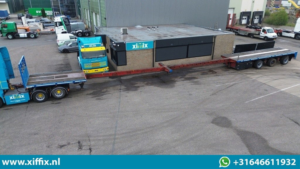 Lako 3-ass. Vlakke dubbel 2x uitschuifbare oplegger / 3x gestuurd - Semiremorcă platformă: Foto 1 Lako 3-ass. Vlakke dubbel 2x uitschuifbare oplegger / 3x gestuurd - Semiremorcă platformă: Foto 1