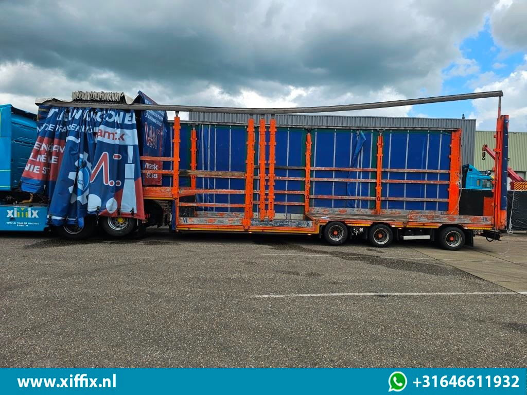 Semiremorcă transport agabaritic Meusburger 3-ass. Dieplader met huifopbouw / Naloop gestuurd: Foto 6 Semiremorcă transport agabaritic Meusburger 3-ass. Dieplader met huifopbouw / Naloop gestuurd: Foto 6