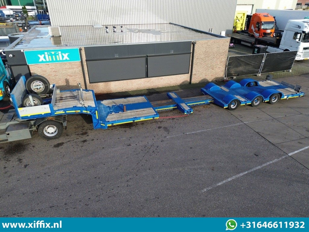 Meusburger 3-ass. Dubbel 2x uitschuifbare dieplader / 275 cm. Breed / Naloop gestuurd - Semiremorcă transport agabaritic: Foto 1 Meusburger 3-ass. Dubbel 2x uitschuifbare dieplader / 275 cm. Breed / Naloop gestuurd - Semiremorcă transport agabaritic: Foto 1