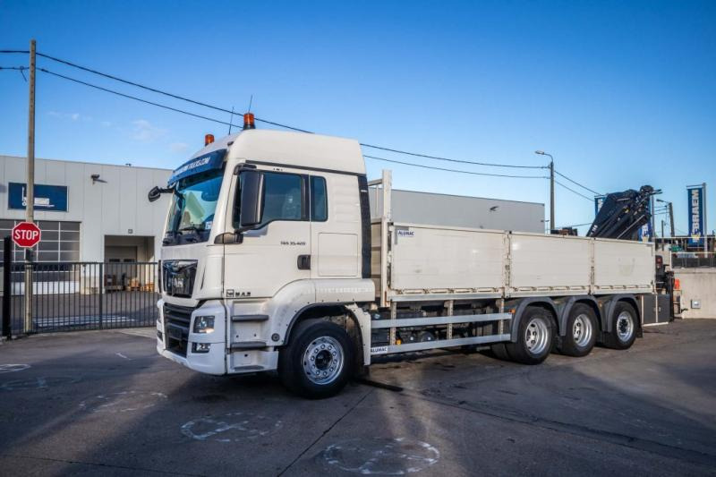 MAN TGS 35.420 BL-8X4-4 +HIAB 188 E-2 - Camion platformă, Camion cu macara: Foto 1 MAN TGS 35.420 BL-8X4-4 +HIAB 188 E-2 - Camion platformă, Camion cu macara: Foto 1