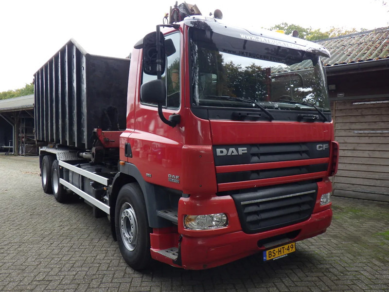 DAF CF 85 410 Euro 5 / Manual / Blad-Lucht / Boogie - Liftas / HTS Kabel / 9 T vooras / Palfinger G 100 L Crane - Camion cu sistem de cablu: Foto 2 DAF CF 85 410 Euro 5 / Manual / Blad-Lucht / Boogie - Liftas / HTS Kabel / 9 T vooras / Palfinger G 100 L Crane - Camion cu sistem de cablu: Foto 2