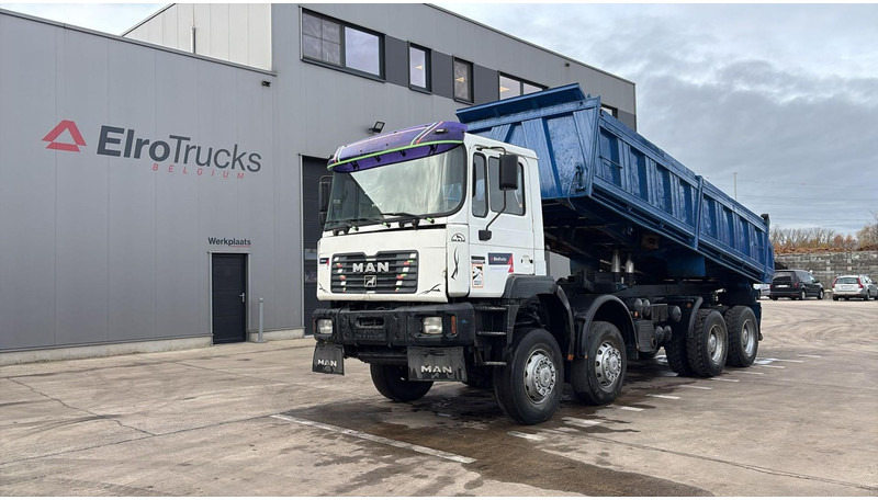 MAN 35.414 (6 CYLINDER / 8X6 / BIG AXLES / STEEL SUSP. / LAMES / GRAND PONT) - Camion basculantă: Foto 1 MAN 35.414 (6 CYLINDER / 8X6 / BIG AXLES / STEEL SUSP. / LAMES / GRAND PONT) - Camion basculantă: Foto 1