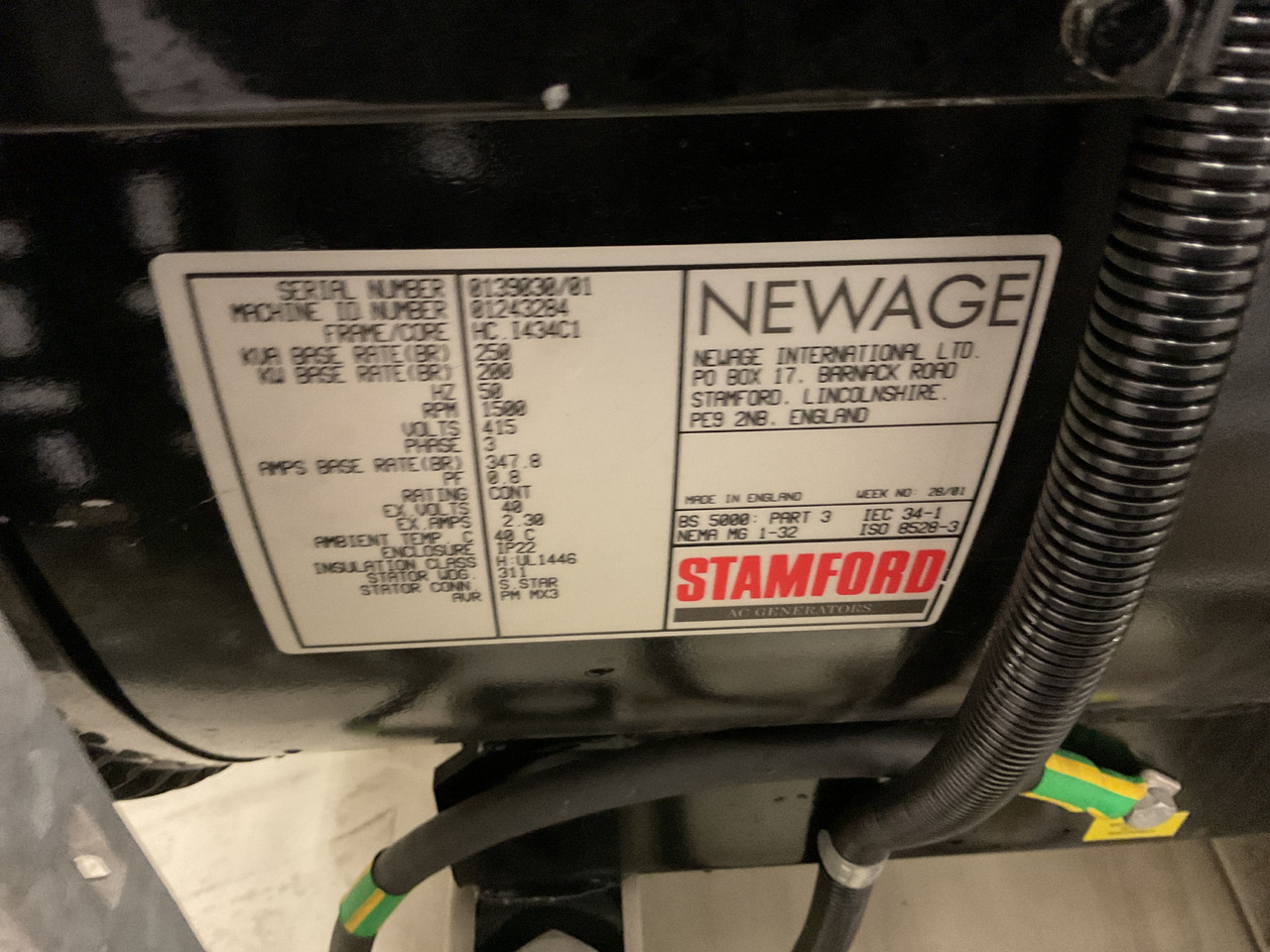 Perkins 250KVA, low standby hours and very complete. - Generator electric: Foto 5 Perkins 250KVA, low standby hours and very complete. - Generator electric: Foto 5