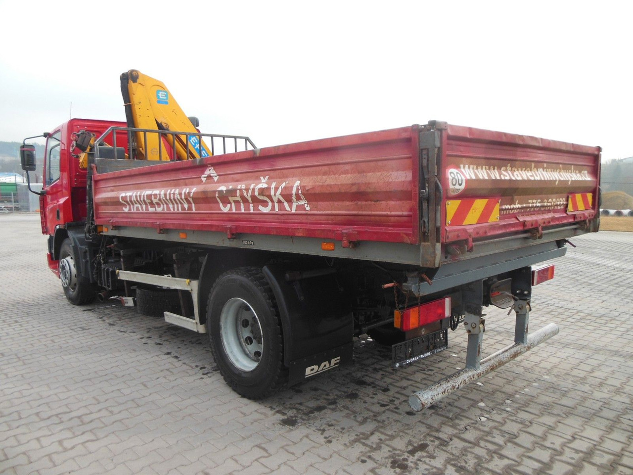 DAF CF 65.240,KRAN EFFER 110/2S,MANUELL,BLATT,1 HAND - Camion basculantă, Camion cu macara: Foto 4 DAF CF 65.240,KRAN EFFER 110/2S,MANUELL,BLATT,1 HAND - Camion basculantă, Camion cu macara: Foto 4