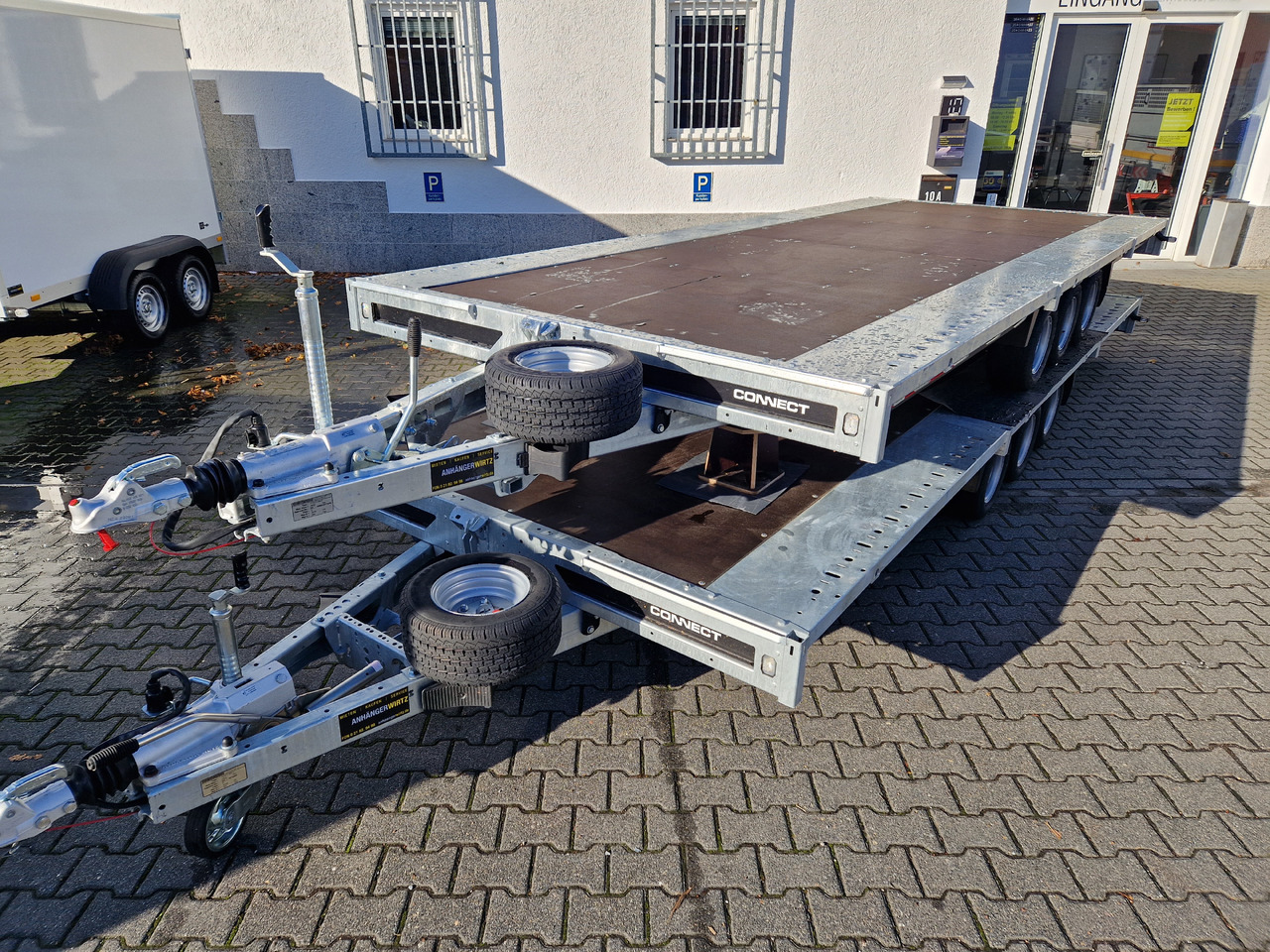 Brian James Trailer Connect 550x229cm blackline Plattform Tridem 10" 3500kg (XXL) - Remorcă platformă: Foto 1 Brian James Trailer Connect 550x229cm blackline Plattform Tridem 10" 3500kg (XXL) - Remorcă platformă: Foto 1