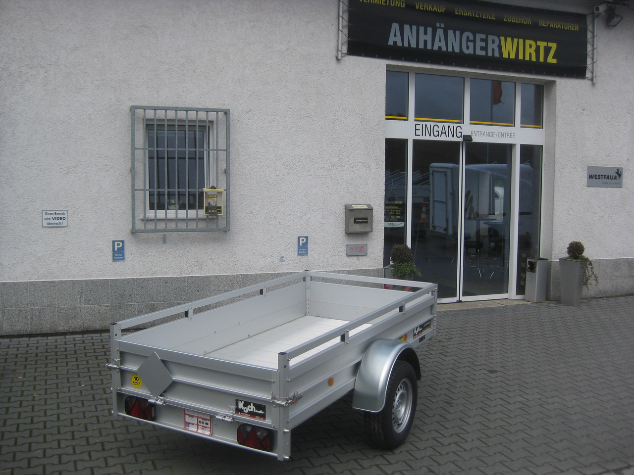 PKW Anhänger Koch Aluline+ 4.13 250x125x44cm ALUBODEN (S) 1300kg 100 km/H Online Abverkauf - Remorca auto: Foto 3 PKW Anhänger Koch Aluline+ 4.13 250x125x44cm ALUBODEN (S) 1300kg 100 km/H Online Abverkauf - Remorca auto: Foto 3