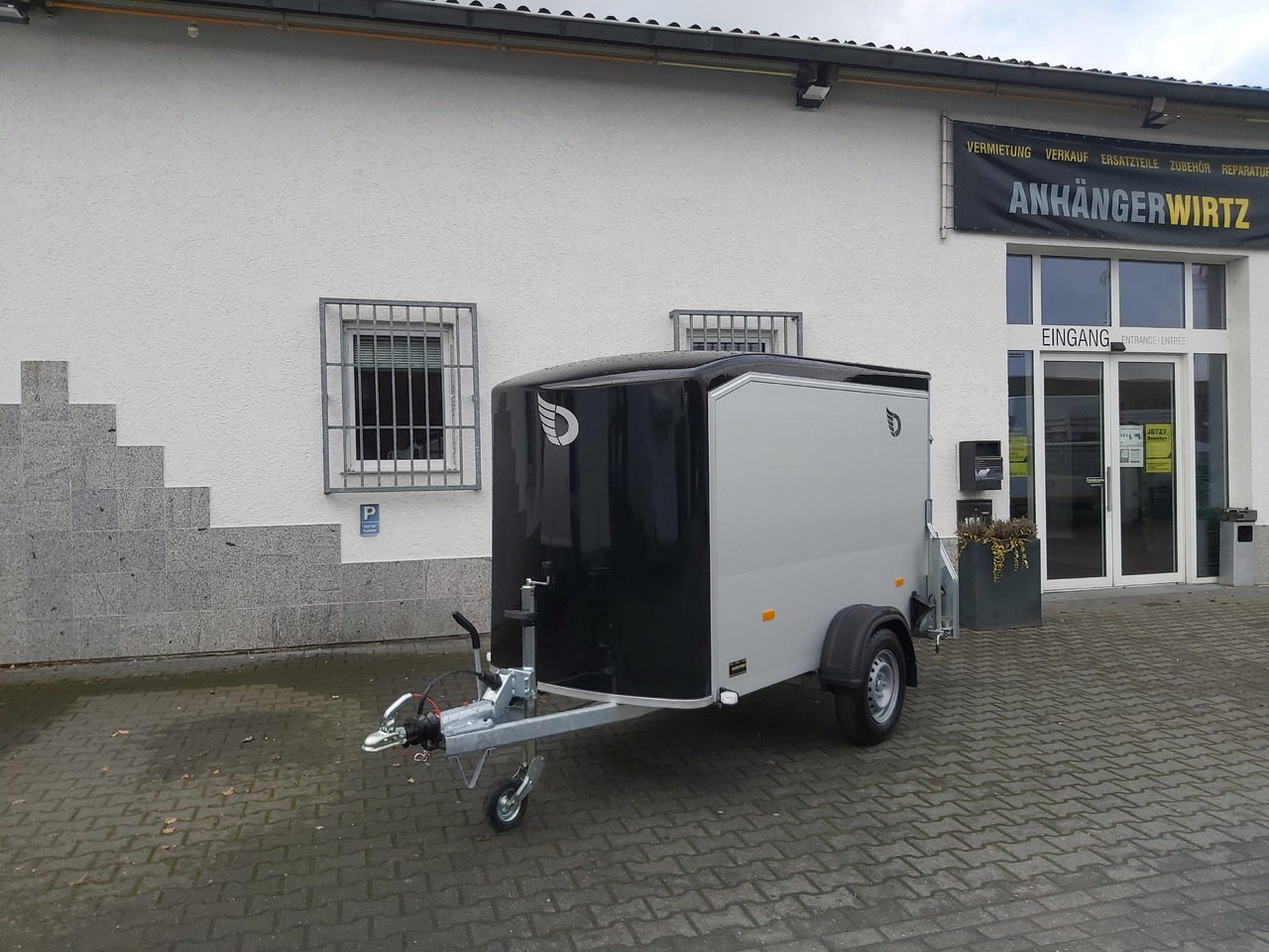 Remorcă furgon Roadster Sport C255 252x125x154cm aero Alu Poly black Seitentür Rampekombi (S) 1300kg Modell 2024: Foto 13