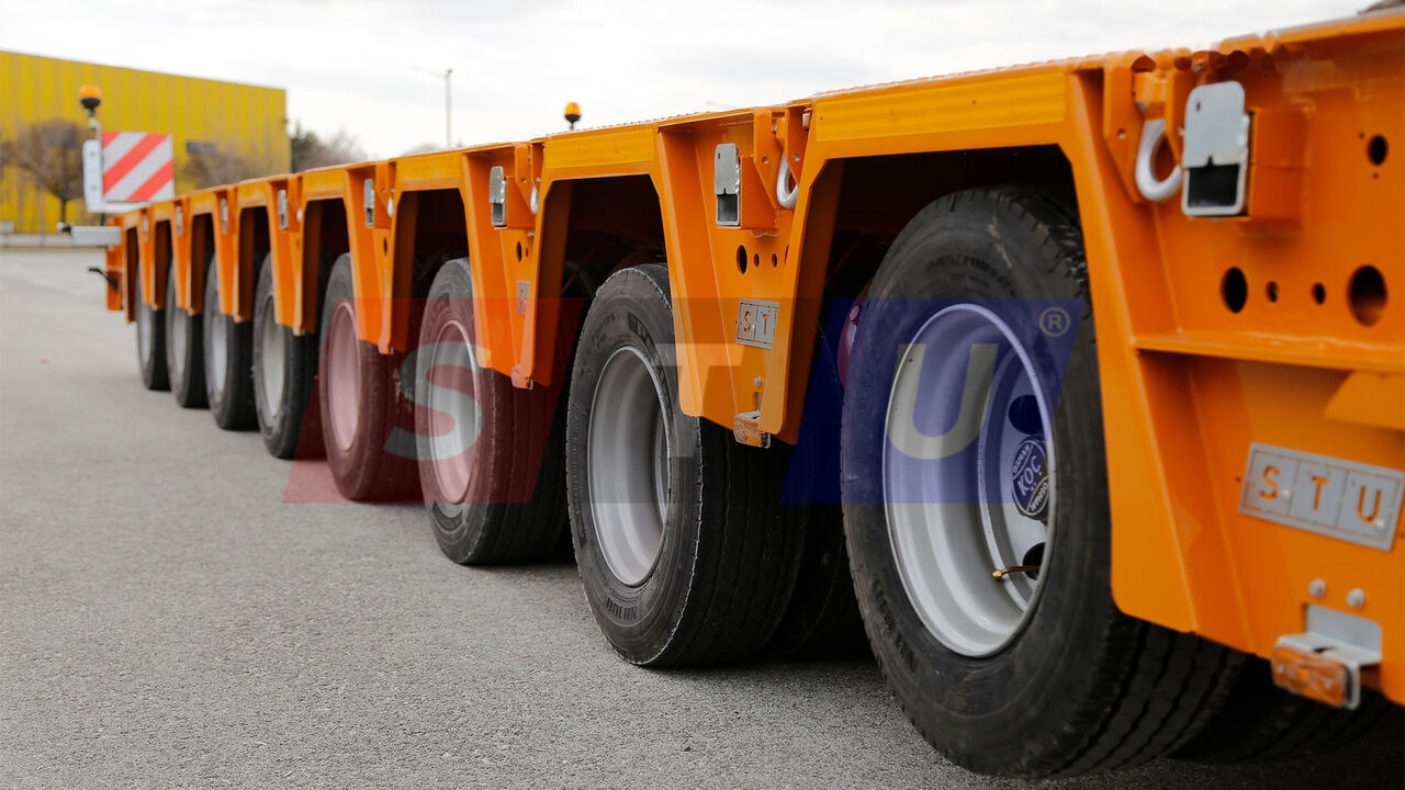 STU 8 AXLE LOWBED- HYDRAULIC STEERING AXLES / 8 ESSİEUX SURBAISSES-E - Semiremorcă transport agabaritic: Foto 4 STU 8 AXLE LOWBED- HYDRAULIC STEERING AXLES / 8 ESSİEUX SURBAISSES-E - Semiremorcă transport agabaritic: Foto 4