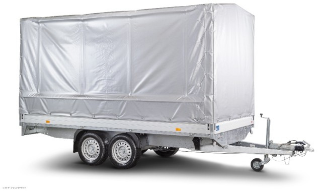 Humbaur HT 254118 Hochlader mit Plane 4100x1850x350mm - Remorca auto: Foto 1 Humbaur HT 254118 Hochlader mit Plane 4100x1850x350mm - Remorca auto: Foto 1