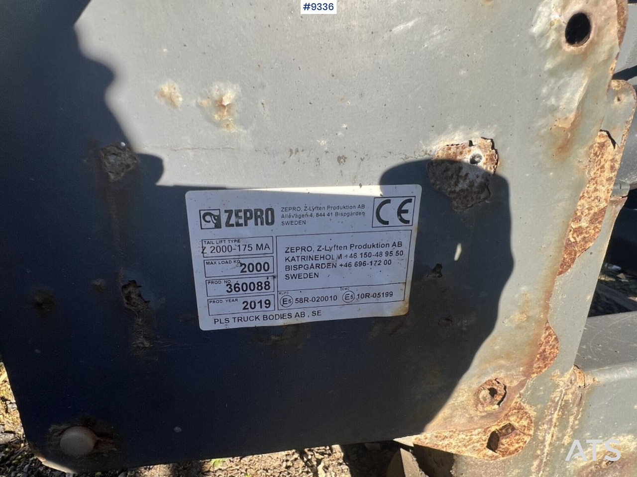 Tail Lift Zepro Z2000-175MA - Oblon hidraulic: Foto 5 Tail Lift Zepro Z2000-175MA - Oblon hidraulic: Foto 5