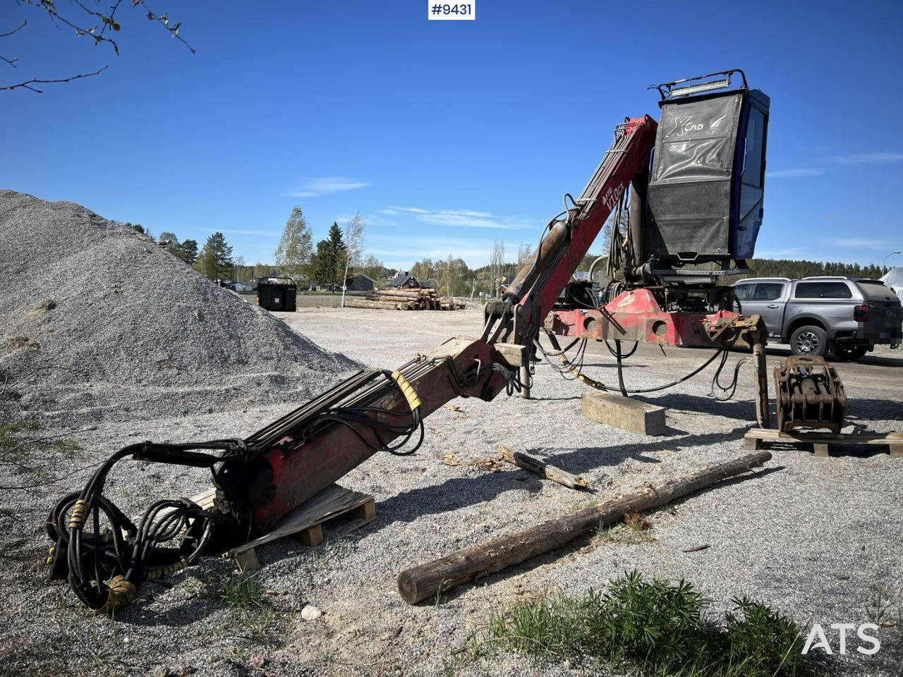 V-kran V10CX,96 - Timber crane, logging crane - Macara montată pentru Camion: Foto 1 V-kran V10CX,96 - Timber crane, logging crane - Macara montată pentru Camion: Foto 1